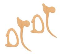 SWOOMEY Broches de Animal Forma de Ratón, Imperdibles de Bambú para Chal y Mochila, 2 Piezas para Mujer en Uso Diario y Eventos