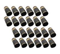 SWOOMEY Cápsulas Termorretráctiles Negro Borde Dorado para Botellas de Vino Tinto 30 Mm, 50 Unidades, Pvc Flexible Selladores Retráctiles para Conservación en Hogar, Bares y Fiestas