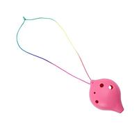 SWOOMEY Cerámica alta ocarina de cerámica ocarina principiante los practican ocarina Instrumentos musicales para bebés ocarina instrument abdominales rosa Color Aleatorio
