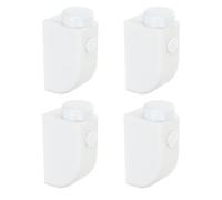 SWOOMEY Cerraduras de Ventanas Corredizas 4 Piezas de Plástico Blanco Limitador de Apertura para Protección Infantil y Seguridad Hogar