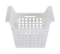 SWOOMEY Cesta Ajustable para Almacenamiento en Congelador y Refrigerador, Organizador de Plástico Blanco de 44x22.5x22.5cm Adecuado para Uso Doméstico