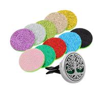SWOOMEY Clip de Difusor de Ventilación de Coche con Almohadillas de Repuesto, Difusor Aromaterapia con Aceites Esenciales y Perfume, Accesorio Decorativo para Coche con Diseño de Árbol