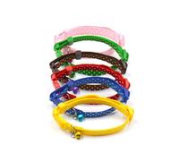 SWOOMEY Collar para Perros Pequeños con Campana y Diseño de Lunares Amarillo, Cómodo y Portátil, Hecho de Material PP Adecuado para Cachorros y Gatos