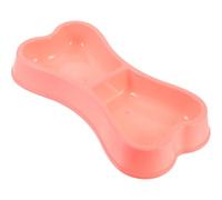 SWOOMEY Cuenco Plástico Resistente a Mordeduras para Mascotas Doble Forma de Hueso y Fácil de Limpiar, Adecuado para Comida y Agua de Gatos y Perros en Casa