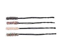 SWOOMEY de Moldeadores de Moños Gemas de Imitación de Cristal, Accesorios para Pelo 4 Piezas Gem as de Imitación de Cristal Fáciles de Usar para Mujeres en Fiestas y Club