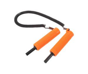 SWOOMEY de Seguridad para Pesca en Hielo, Pica Hielo Retráctil de Acero Inoxidable y PVC, Mango Antideslizante, Naranja, Autorrescate, para Caminar y Actividades de Invierno