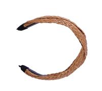 SWOOMEY Diadema Diseño Anudado y Forma Cruzada Accesorio Cabello Simple y Único Tejida de Paja para Mujeres y Niñas
