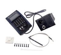 SWOOMEY Ecualizador de Guitarra de Bandas con Sintonizador Manual y Automático Preamplificador Piezoeléctrico sin Batería para Acústicas y Clásicas Modelo Lc Negro