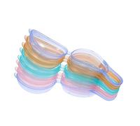 SWOOMEY Estuche Porta Chupetes Portátil Para Ñiño, Caja Contenedor Para Guardar Chupetes, Diseño Compacto y Liviano, Plástico Duradero, Color Mixto, Adecuado Para Viaje y Uso Diario, Set De 8 Unidades