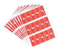 SWOOMEY Etiquetas Autoadhesivas Papel Sintético Rojo para Identificación de Cables A4 Resistentes Grasa, 10 Unidades para Proyectos Escolares y Oficina