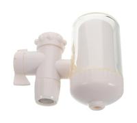 SWOOMEY Filtro de Agua Fácil Instalación para Grifo de Cocina Blanco, Purificador Compacto de Plástico para Filtración en Fregadero y Uso Doméstico