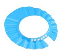 SWOOMEY Gorro de Ducha Ajustable para Niños Color Azul de Eva Protector de Cabello Seco y Orejas Adecuado para Baño y Cortes de Cabello Mantiene la Cara Libre de Agua