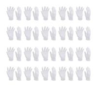 SWOOMEY Guantes 16 Pares de Algodón Blancos para Mujer Elásticos Lavables Cómodos y Elásticos, Ideales para Revisión de Joyería y Relojes