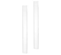SWOOMEY Guías de Rodillo para Hornear de Acrílico 2,5 X 40 CM, Regla Niveladora Reutilizable para Masa de Pizza y Repostería, 2 Piezas Tiras Medidoras de 3 MM