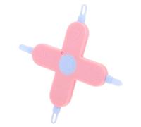 SWOOMEY Herramienta de Cuidado para Bebés, Diseño en Cruz, Segura para Cortar Uñas y Limpiar Nariz y Oídos, Rosa, Pp y Pet