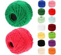 SWOOMEY Hilo de Bordar de Algodón para Coser y DIY 16 Ovillos de Colores Aleatorios, Ligero y Fácil de Llevar para Principiantes en Kit de Bordado Artesanal Color Aleatorio