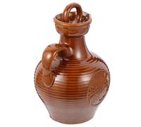 SWOOMEY Jarra de Vino de Cerámica Marrón de 500ml Bordes Suaves, Multifuncional y Elegante para Restaurante y Uso en Cocina