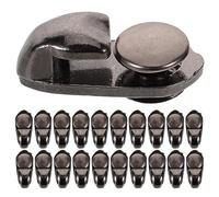 SWOOMEY Juego De 40 Conjunto de 40 Hebillas para Cordones de Botas y Zapatos de Trabajo, Metal Moderno para Reemplazo Rápido y Mejora Estética en Camping y Viajes