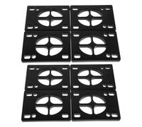 SWOOMEY Juego de 8 Piezas de Amortiguadores para Skateboard y Longboard, Absorción de Impactos y Protección Tabla, Tamaño 8x5cm, Grosor 6mm, Color Negro