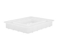 SWOOMEY Molde de Silicona Rectangular y Día de San Valentín para Marco de Compatible Resinas, Antiadherente y Decorativo para Manualidades Familiares