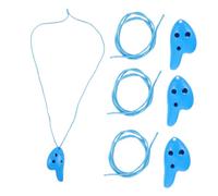 SWOOMEY Ocarina Clásica de 6 Agujeros para Principiantes Niños 4 Piezas de Plástico Abs Tamaño Pequeño y Ligero Adecuado para Festivales Obsequios