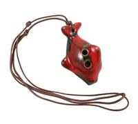 SWOOMEY Ocarina de Cerámica Roja Diseño de Pequeño Mamífero Marino para Principiantes, Instrumento de Viento Práctico Sonido Maravilloso, Adecuado para Aprender Música