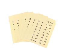 SWOOMEY Pegatinas De Notas Para Piano De Pulgar Kalimba, Color Amarillo, 6 Unidades, Adhesivos Duraderos De Papel Sin Residuos, Adecuado Para Aprender y Dominar Escalas Rápidamente