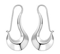 SWOOMEY Pendientes Colgantes Bañados en Plata Forma de Zapato de Moda para Mujer y Niña, de Cobre Elegante y Estilo Noble para Ocasiones Obsequios