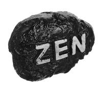 SWOOMEY Piedra Decorativa Adorno Realista Estilo Zen de Resina Negra para Jardín y Hogar para Embellecimiento de Jardín Zen y Paisajismo Exterior