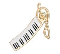 SWOOMEY Pin de Solapa para Mujer Forma de Piano y Nota Musical, Accesorio Artístico Pequeño para Ropa y Regalos a Pianistas