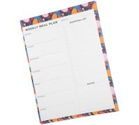 SWOOMEY Planificador de Comidas Semanal y Planificación 60 Hojas Desprendibles de Papel Offset Doble Cara, Organizador de Lista de Compras Portátil para Dieta Saludable