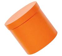 SWOOMEY Porta Flores Caja Cilíndrica de Cartón Naranja, Mini Cubo para Arreglos y Embalaje de Flores, Adecuada para Regalos y Decoraciones en Eventos