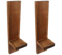 SWOOMEY Portavelas de Pared de Madera Vintage para Ambientación del Hogar Soporte para Vela Aromática, Adecuado para Ambiente Festivo y Estilo Retro en Sala o Recibidor