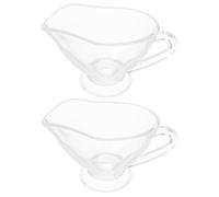 SWOOMEY Salseras para Salsas de con Asa Capacidad 215ml 2 Piezas Diseño y Fácil Manejo para Servir Leche y Salsas Cocina