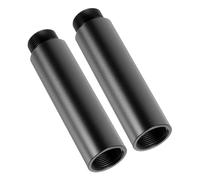 SWOOMEY Soporte de Micrófono Extensión Tubo Metálico 5/8 Pulgadas Negro 2 Piezas Duradero para Brazo Micro Uso en Estudio y Transmisión