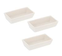 SWOOMEY Soporte Ligero Piezas para Cerámica 3 Química Combustión Rectangular 30 * 60mm Blanco Fácil de Limpiar de Laboratorio para Experimentos