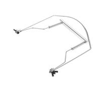 SWOOMEY Soporte Para Armónica De 10 Agujeros De Acero Inoxidable, Marco Metálico Ajustable, Accesorio Compatible Para Armónicas, Sujeción Firme Para Uso Manos Libres Interpretación Musical