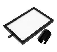 SWOOMEY Soporte para Letreros de Barrera Marco Vertical Retráctil y Mecanismo de Inserción Rápida para Señalización en Aeropuertos y Áreas de Espera, Tamaño A4, Color Negro