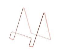 SWOOMEY Soporte para Tableta Metálico Dorado Diseño Curvo, Seguro en Superficies Planas para Oficina y Hogar, Porta Documentos y Soporte para Teléfono Móvil