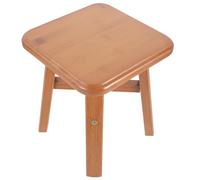 SWOOMEY Taburete Madera Marrón para Casa, Taburete Pequeño Estable Bordes Lisos, Adecuado para Decoración y Uso en Cocina o Sala de Estar