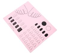 SWOOMEY Tapete de Silicona para Manicura 28x21cm, Alfombrilla Plegable y Almacenamiento para Práctica de Estampado y Guía de Pegatinas de Uñas