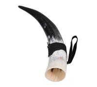 SWOOMEY Taza de Cuerno Vikingo de Buey 36 CM para Vino y Cerveza Diseño Vintage para Eventos y Coleccionistas