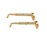 SWOOMEY Tornillos de Abrazadera Fáciles de Instalar Superficie Pulida 2 Piezas Accesorios Portátiles para Mentonera de Viola de Cobre Dorado para Violín y Viola