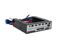 SWOQ Panel frontal para PC Media, práctico tablero multimedia OTB One Click Backup NGFF M.2 MSATA Multifunción para Ordenador de Escritorio para Ordenador