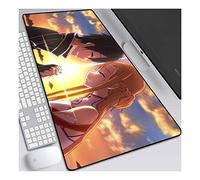 Sword Art Online Alfombrilla de ratón Anime de 800x300 mm, alfombrillas para mouse con teclado, alfombrilla de ratón para juegos profesional XXL grande con base de goma de 3 mm de grosor, para PC, H