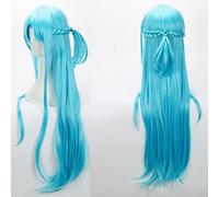 Sword Art Online Yuuki Asuna Yuki Asuna peluca sintética trenzada azul