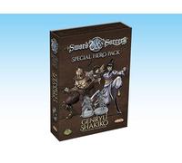 Sword & Sorcery: Genrju & Shakiko Hero Pack - Monje blanco y negro