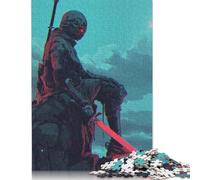 Sword Warrior Puzzles Imposible,desafío for Adults Entretenimiento Creativo 1000 Piezas Obra De Arte De Juego De para Adultos, Regalos A Partir De 14 Años 1000pcs (75x50cm)
