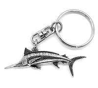 SWORLDesigns Llavero de Peltre Marlin Pescado con Bolsa de Regalo
