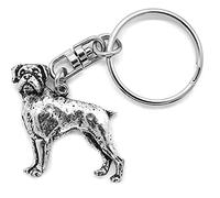 SWORLDesigns Llavero de Peltre Perro Boxer con Bolsa de Regalo